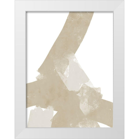 Modern Neutrals No. 1 White Modern Wood Framed Art Print by Wong, Brandon