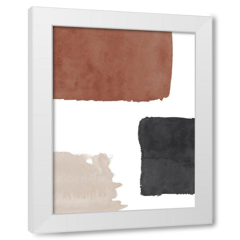 Terracotta No. 1 White Modern Wood Framed Art Print by Wong, Brandon