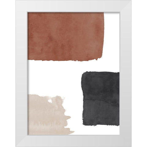 Terracotta No. 1 White Modern Wood Framed Art Print by Wong, Brandon