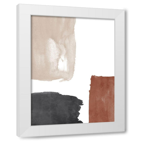Terracotta No. 2 White Modern Wood Framed Art Print by Wong, Brandon