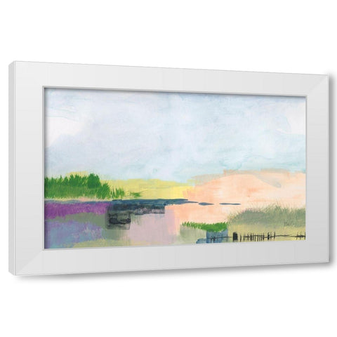 In The Desert Quiet 2 White Modern Wood Framed Art Print by Weiss, Jan