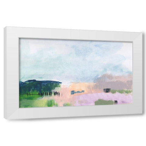 In The Desert Quiet 3 White Modern Wood Framed Art Print by Weiss, Jan