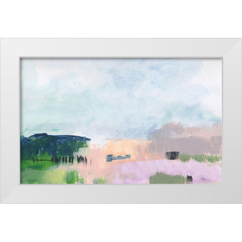 In The Desert Quiet 3 White Modern Wood Framed Art Print by Weiss, Jan