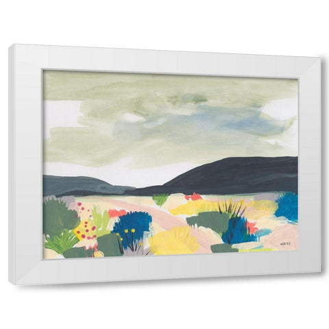 Take Root In The Arid Soil 1 White Modern Wood Framed Art Print by Weiss, Jan