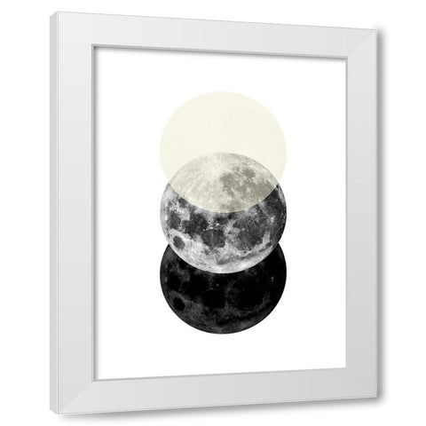 Black Beige No. 3 White Modern Wood Framed Art Print by Wong, Brandon