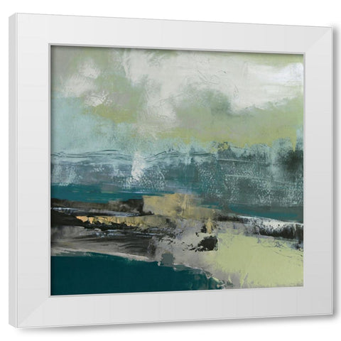 Ebb and Flow White Modern Wood Framed Art Print by Walther, Jayne