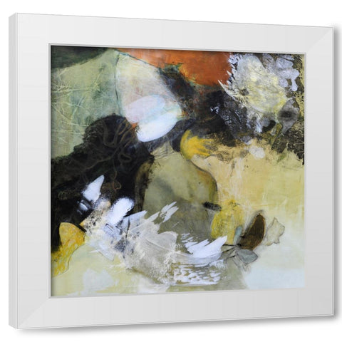 Joyful Wandering White Modern Wood Framed Art Print by Walther, Jayne