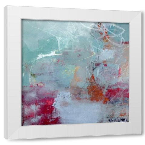Tranquility White Modern Wood Framed Art Print by Walther, Jayne