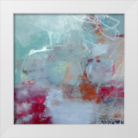Tranquility White Modern Wood Framed Art Print by Walther, Jayne
