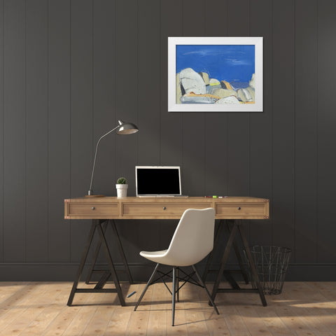 Joshua Tree Boulders White Modern Wood Framed Art Print by Weiss, Jan