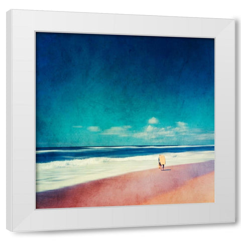 Summer Days No. 2 White Modern Wood Framed Art Print by Wustenhagen, Dirk