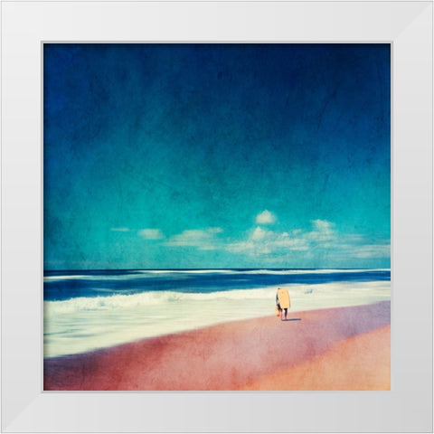 Summer Days No. 2 White Modern Wood Framed Art Print by Wustenhagen, Dirk