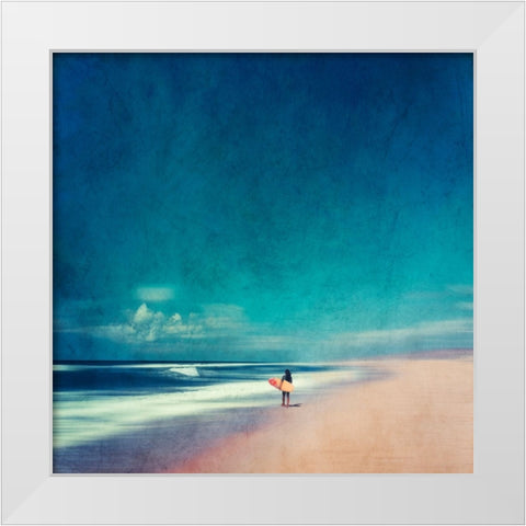 Summer Days No. 1 White Modern Wood Framed Art Print by Wustenhagen, Dirk