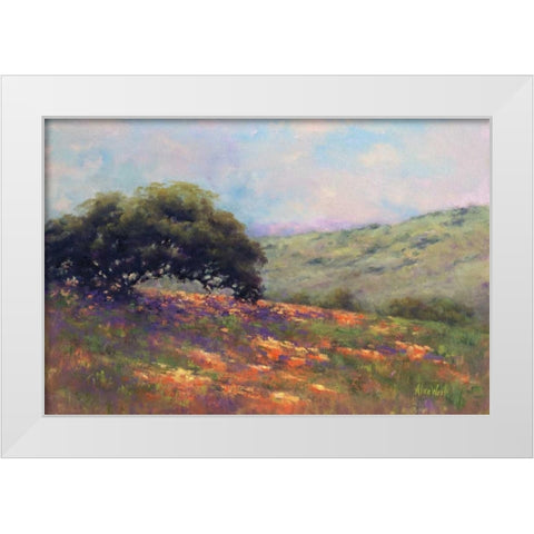 Poppy Hill White Modern Wood Framed Art Print by Weil, Alice