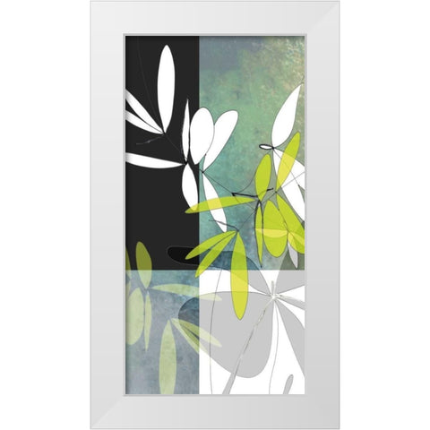 Dusk White Modern Wood Framed Art Print by Weiss, Jan