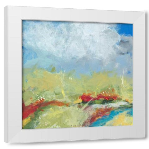 Terra Verde White Modern Wood Framed Art Print by Weiss, Jan