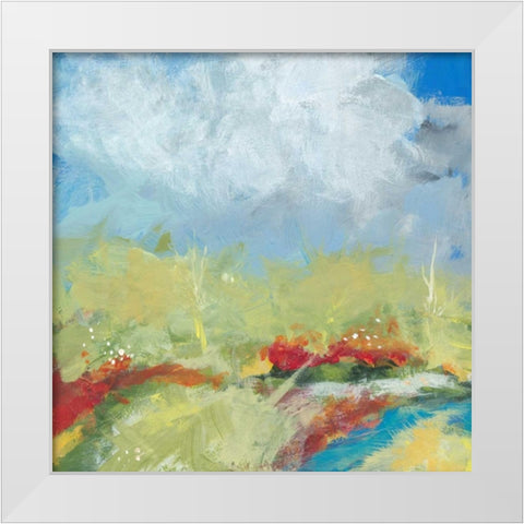 Terra Verde White Modern Wood Framed Art Print by Weiss, Jan
