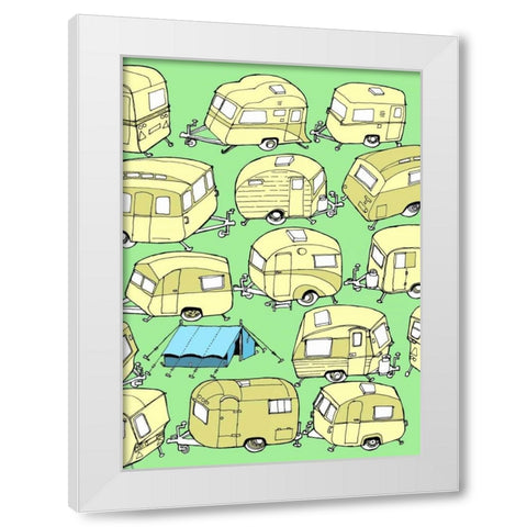 Odd Ones - Tent White Modern Wood Framed Art Print by Wilson, Duncan