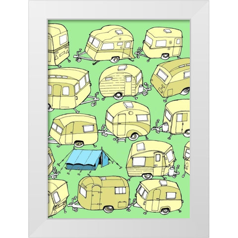 Odd Ones - Tent White Modern Wood Framed Art Print by Wilson, Duncan