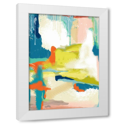 Deconstructed Landscape 2 White Modern Wood Framed Art Print by Weiss, Jan
