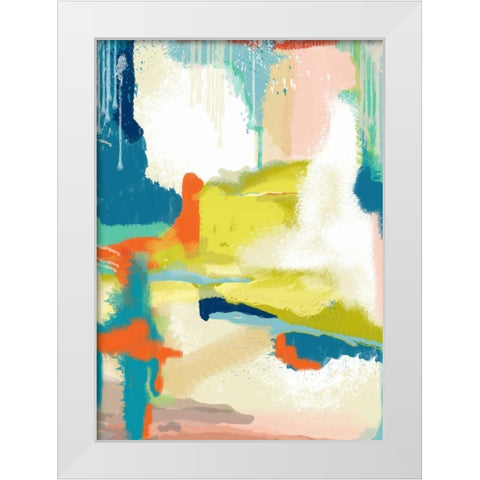 Deconstructed Landscape 2 White Modern Wood Framed Art Print by Weiss, Jan