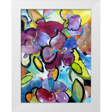 Winter Purple White Modern Wood Framed Art Print by Weil, Emily