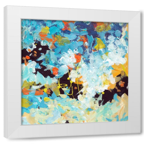 Lunar Freefall 2 White Modern Wood Framed Art Print by Weiss, Jan