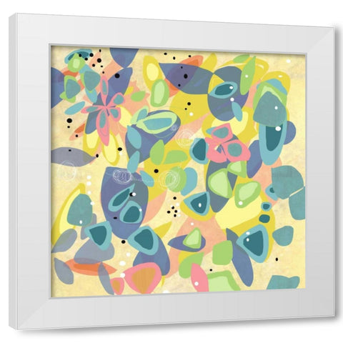 Falling on Water 1 White Modern Wood Framed Art Print by Weiss, Jan