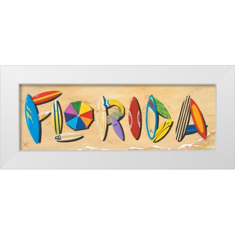 Florida White Modern Wood Framed Art Print by Westmoreland, Scott