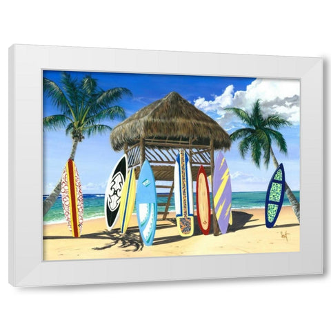 Our Gang White Modern Wood Framed Art Print by Westmoreland, Scott