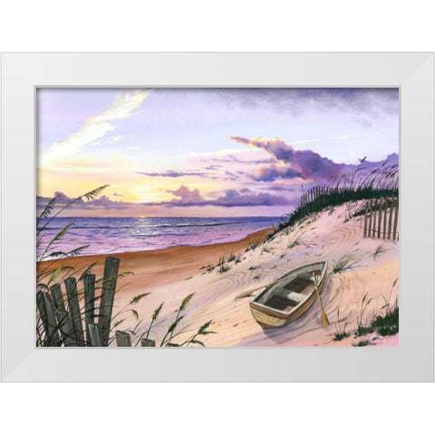 Pastel Point White Modern Wood Framed Art Print by Westmoreland, Scott