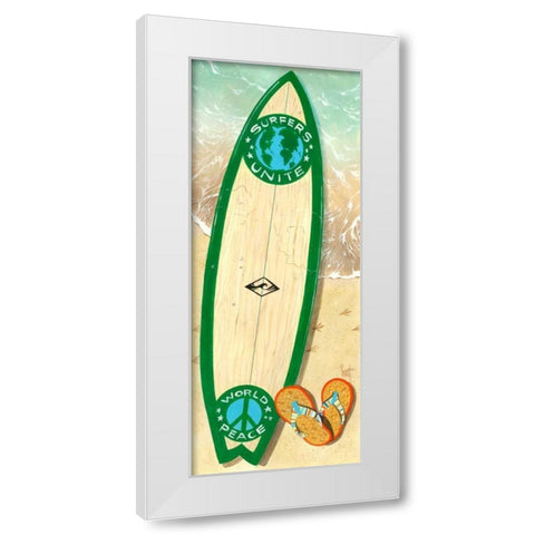 Peace Pilgrim White Modern Wood Framed Art Print by Westmoreland, Scott