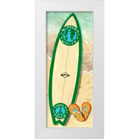 Peace Pilgrim White Modern Wood Framed Art Print by Westmoreland, Scott