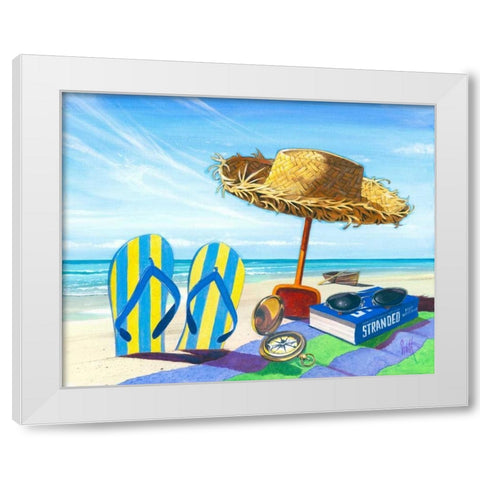 Stranded White Modern Wood Framed Art Print by Westmoreland, Scott
