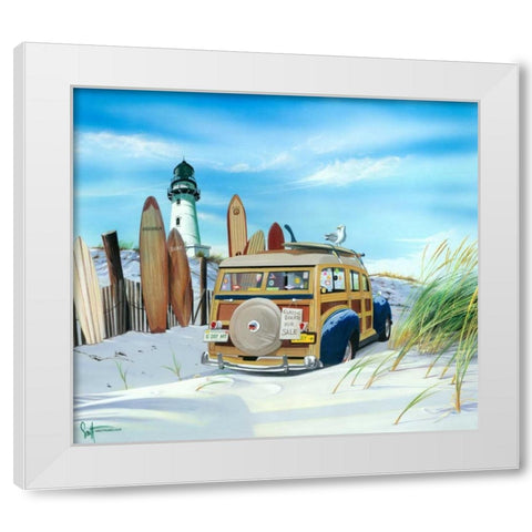 Gâ€™Day Mate White Modern Wood Framed Art Print by Westmoreland, Scott