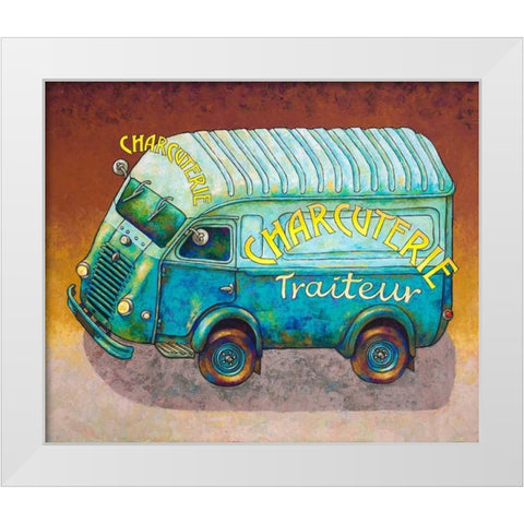 Van Ordinaire Charcuterie White Modern Wood Framed Art Print by Wilson, Duncan