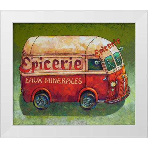 Van Ordinaire Epicerie White Modern Wood Framed Art Print by Wilson, Duncan