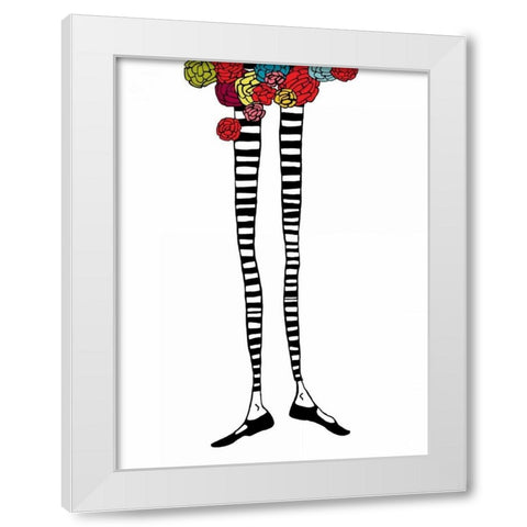 Skinny Legs 2 White Modern Wood Framed Art Print by Weiss, Jan