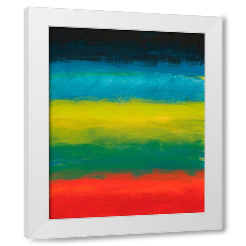Night Coast Two  White Modern Wood Framed Art Print by Weiss, Jan