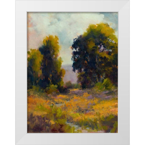 Eucalyptus Path White Modern Wood Framed Art Print by Weil, Alice