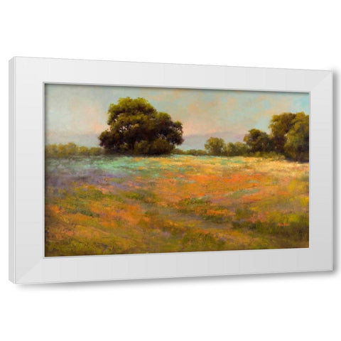 Spring Meadow White Modern Wood Framed Art Print by Weil, Alice