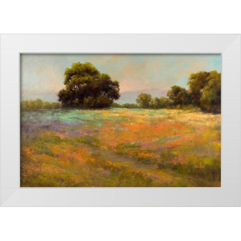Spring Meadow White Modern Wood Framed Art Print by Weil, Alice