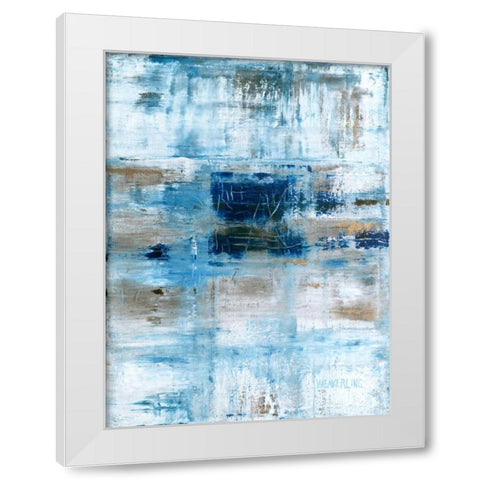 Heaven White Modern Wood Framed Art Print by Weaverling, Julie