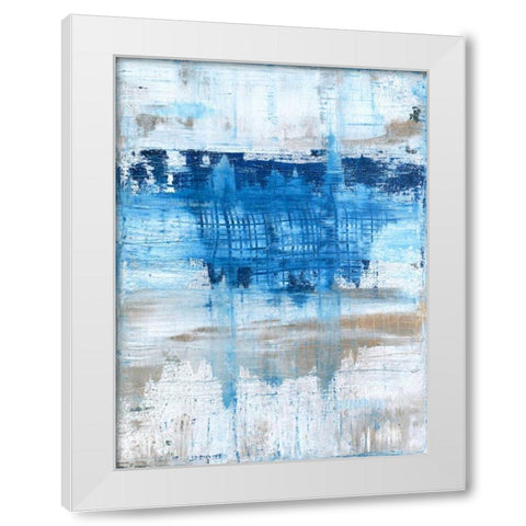 Splash White Modern Wood Framed Art Print by Weaverling, Julie
