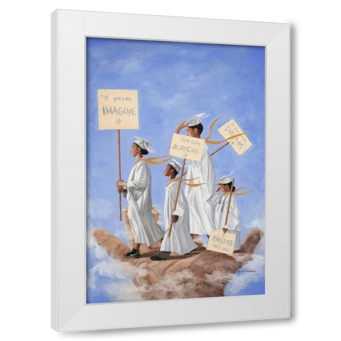 What the Future Holds White Modern Wood Framed Art Print by Wilson, Richard