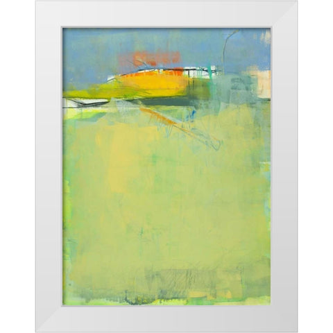 If I Leave You Now White Modern Wood Framed Art Print by Wakefield, Martha