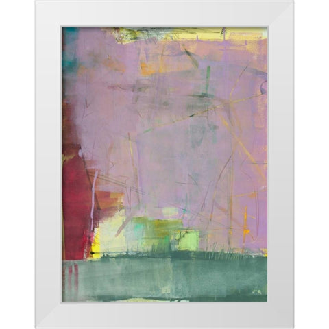 You Only Just Arrived  White Modern Wood Framed Art Print by Wakefield, Martha