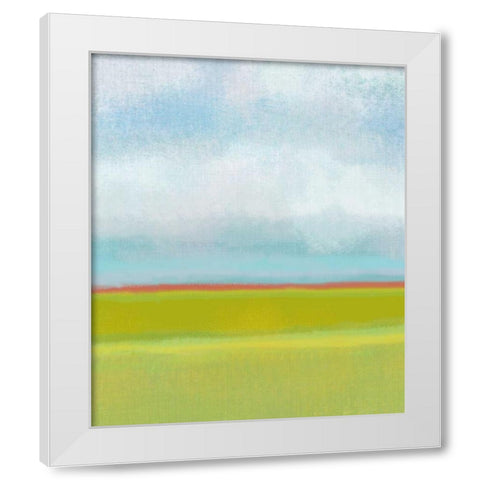 Meadow 1 White Modern Wood Framed Art Print by Weiss, Jan