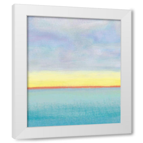 Meadow 2 White Modern Wood Framed Art Print by Weiss, Jan