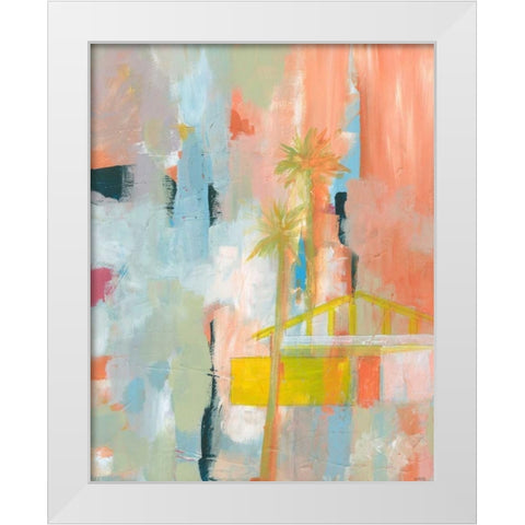 Desert Living 1 White Modern Wood Framed Art Print by Weiss, Jan